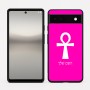 כיסוי בעיצוב אישי עם השם שלך לדגם - Google Pixel 6a 5G בעיצוב אנק - מפתח החיים המצרי