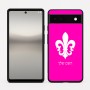 כיסוי בעיצוב אישי עם השם שלך לדגם - Google Pixel 6a 5G בעיצוב פרחי פרחים - צרפת
