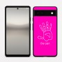 כיסוי בעיצוב אישי עם השם שלך לדגם - Google Pixel 6a 5G בעיצוב יד