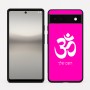 כיסוי בעיצוב אישי עם השם שלך לדגם - Google Pixel 6a 5G בעיצוב סמל אום