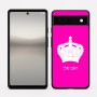 כיסוי בעיצוב אישי עם השם שלך לדגם - Google Pixel 6a 5G בעיצוב כתר מלכותי