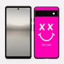 כיסוי בעיצוב אישי עם השם שלך לדגם - Google Pixel 6a 5G בעיצוב סמיילי