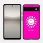 כיסוי בעיצוב אישי עם השם שלך לדגם - Google Pixel 6a 5G בעיצוב שמש