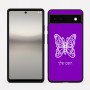 כיסוי בעיצוב אישי עם השם שלך לדגם - Google Pixel 6a 5G בעיצוב פרפר