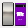 כיסוי בעיצוב אישי עם השם שלך לדגם - Google Pixel 6a 5G בעיצוב חזיר