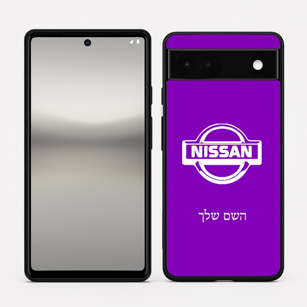 כיסוי בעיצוב אישי עם השם שלך לדגם - Google Pixel 6a 5G בעיצוב ניסאן