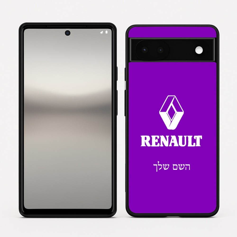 כיסוי בעיצוב אישי עם השם שלך לדגם - Google Pixel 6a 5G בעיצוב רנו