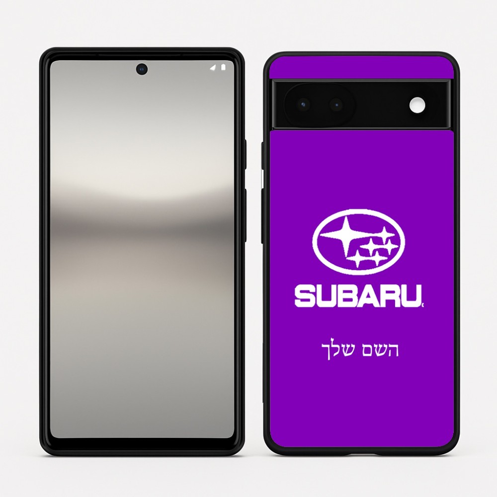כיסוי בעיצוב אישי עם השם שלך לדגם - Google Pixel 6a 5G בעיצוב סובארו