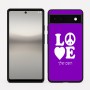 כיסוי בעיצוב אישי עם השם שלך לדגם - Google Pixel 6a 5G בעיצוב אהבה