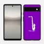 כיסוי בעיצוב אישי עם השם שלך לדגם - Google Pixel 6a 5G בעיצוב סקסופון