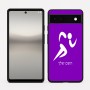 כיסוי בעיצוב אישי עם השם שלך לדגם - Google Pixel 6a 5G בעיצוב רצים אולימפיים
