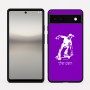 כיסוי בעיצוב אישי עם השם שלך לדגם - Google Pixel 6a 5G בעיצוב ילד סקייטבורד