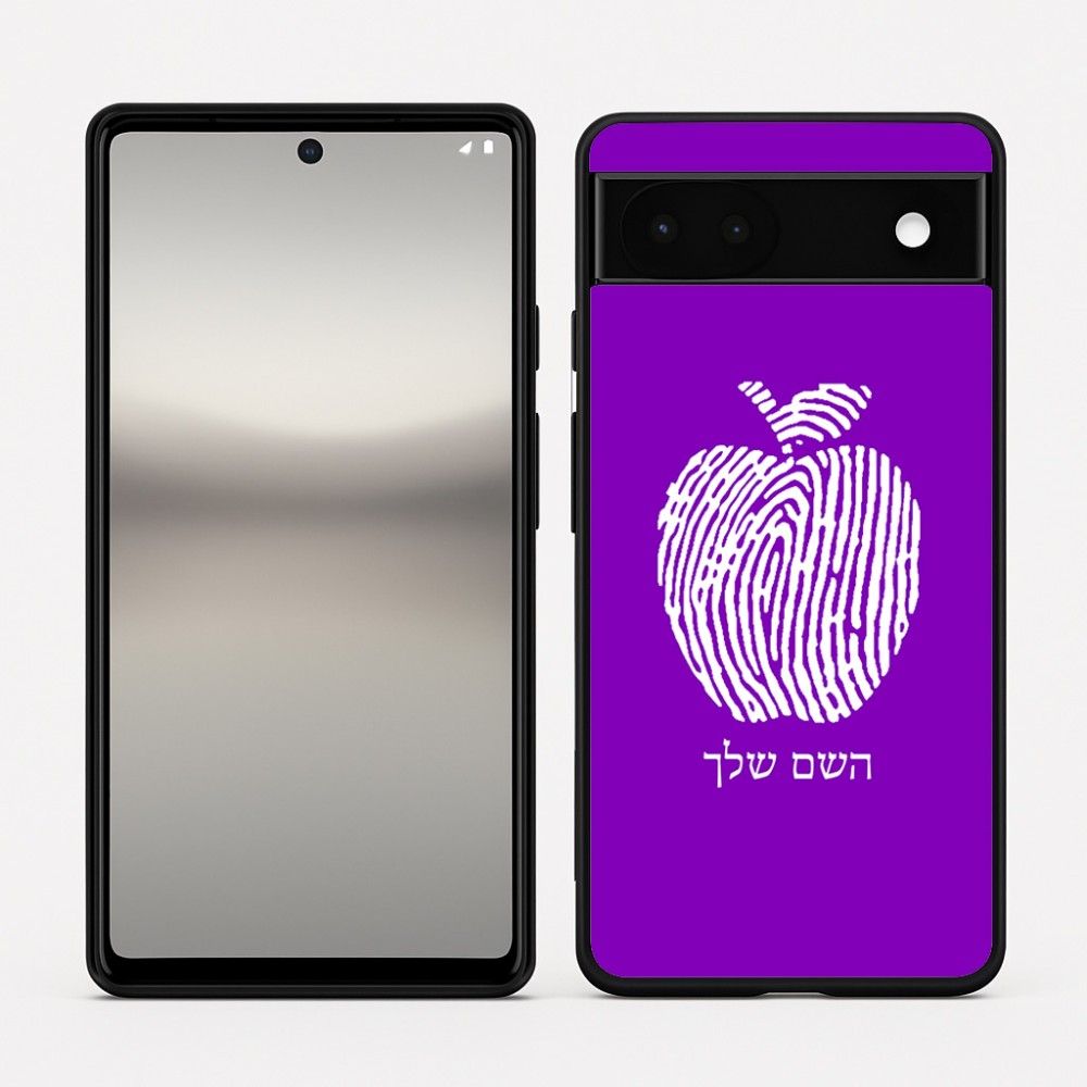 כיסוי בעיצוב אישי עם השם שלך לדגם - Google Pixel 6a 5G בעיצוב הדפס תפוח