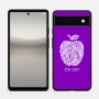 כיסוי בעיצוב אישי עם השם שלך לדגם - Google Pixel 6a 5G בעיצוב הדפס תפוח