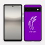 כיסוי בעיצוב אישי עם השם שלך לדגם - Google Pixel 6a 5G בעיצוב חיטה גלית זהב
