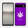 כיסוי בעיצוב אישי עם השם שלך לדגם - Google Pixel 6a 5G בעיצוב עלה מריחואנה - גראס