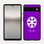 כיסוי בעיצוב אישי עם השם שלך לדגם - Google Pixel 6a 5G בעיצוב שלג