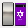 כיסוי בעיצוב אישי עם השם שלך לדגם - Google Pixel 6a 5G בעיצוב מגן דוד - מגן דוד - ישראל