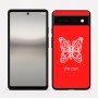 כיסוי בעיצוב אישי עם השם שלך לדגם - Google Pixel 6a 5G בעיצוב פרפר