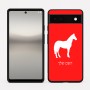 כיסוי בעיצוב אישי עם השם שלך לדגם - Google Pixel 6a 5G בעיצוב סוס