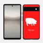 כיסוי בעיצוב אישי עם השם שלך לדגם - Google Pixel 6a 5G בעיצוב חזיר
