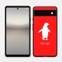 כיסוי בעיצוב אישי עם השם שלך לדגם - Google Pixel 6a 5G בעיצוב פינגווין