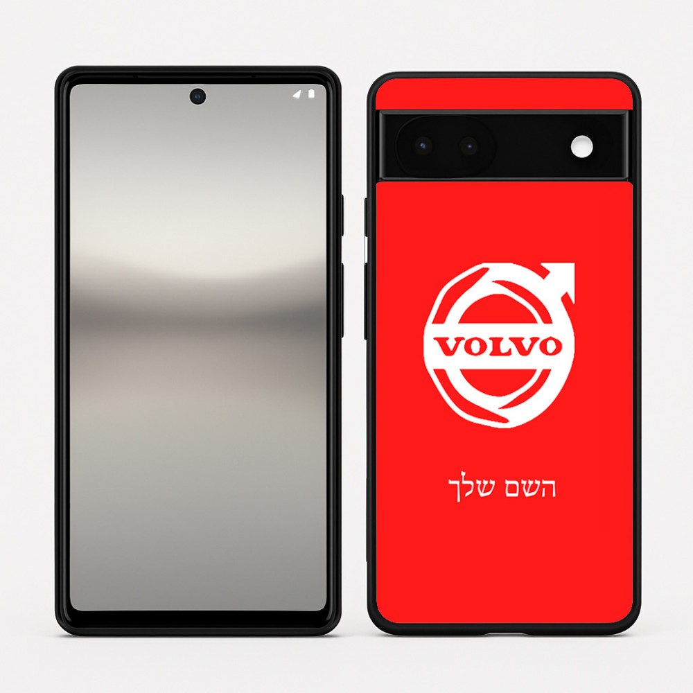 כיסוי בעיצוב אישי עם השם שלך לדגם - Google Pixel 6a 5G בעיצוב וולוו