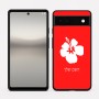 כיסוי בעיצוב אישי עם השם שלך לדגם - Google Pixel 6a 5G בעיצוב פרח היביסקוס