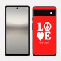 כיסוי בעיצוב אישי עם השם שלך לדגם - Google Pixel 6a 5G בעיצוב אהבה