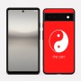 כיסוי בעיצוב אישי עם השם שלך לדגם - Google Pixel 6a 5G בעיצוב סמל יינג יאנג