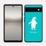 כיסוי בעיצוב אישי עם השם שלך לדגם - Google Pixel 6a 5G בעיצוב פינגווין