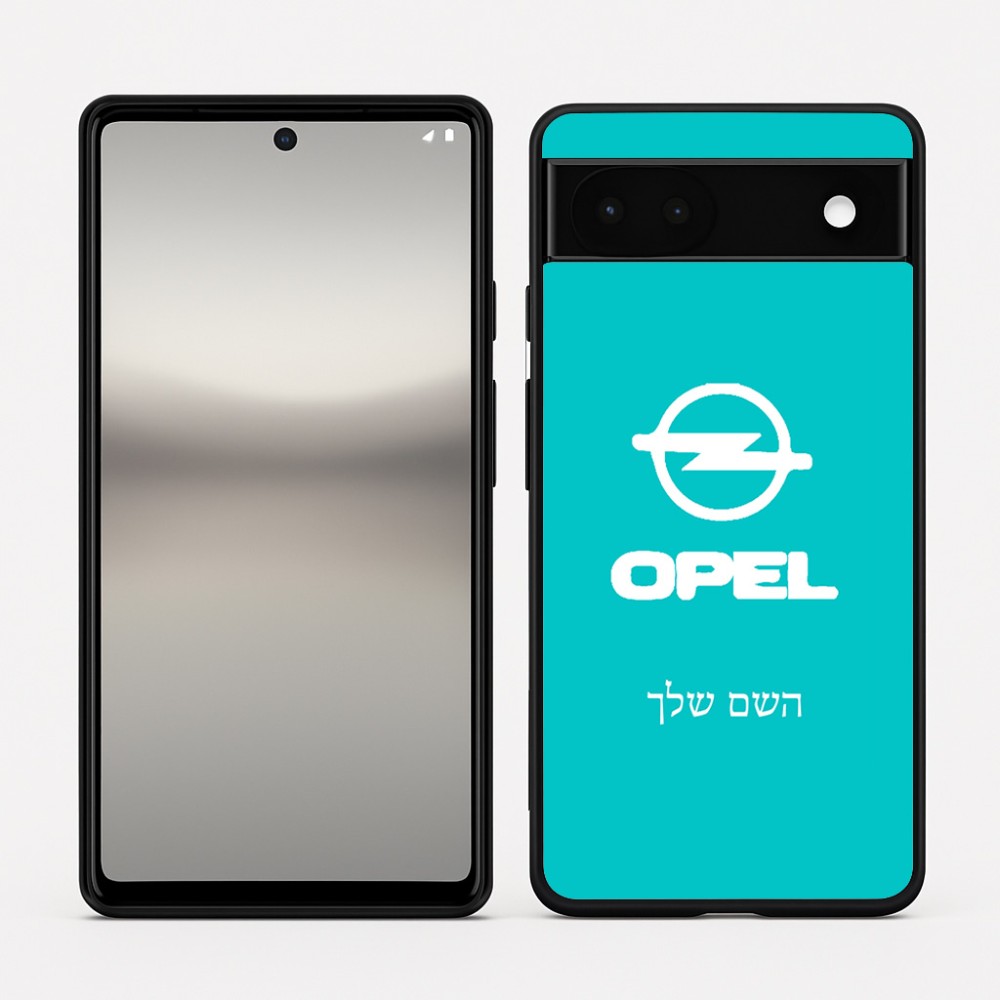 כיסוי בעיצוב אישי עם השם שלך לדגם - Google Pixel 6a 5G בעיצוב אופל