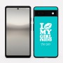 כיסוי בעיצוב אישי עם השם שלך לדגם - Google Pixel 6a 5G בעיצוב לנשק את החברה שלי
