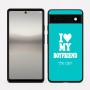 כיסוי בעיצוב אישי עם השם שלך לדגם - Google Pixel 6a 5G בעיצוב אוהבת את החבר שלי