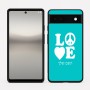 כיסוי בעיצוב אישי עם השם שלך לדגם - Google Pixel 6a 5G בעיצוב אהבה