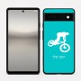 כיסוי בעיצוב אישי עם השם שלך לדגם - Google Pixel 6a 5G בעיצוב רוכב אופניים