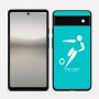 כיסוי בעיצוב אישי עם השם שלך לדגם - Google Pixel 6a 5G בעיצוב כדורגל אולימפי