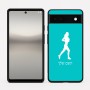 כיסוי בעיצוב אישי עם השם שלך לדגם - Google Pixel 6a 5G בעיצוב רץ רץ אישה