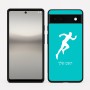 כיסוי בעיצוב אישי עם השם שלך לדגם - Google Pixel 6a 5G בעיצוב רץ