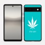 כיסוי בעיצוב אישי עם השם שלך לדגם - Google Pixel 6a 5G בעיצוב עלה מריחואנה - גראס