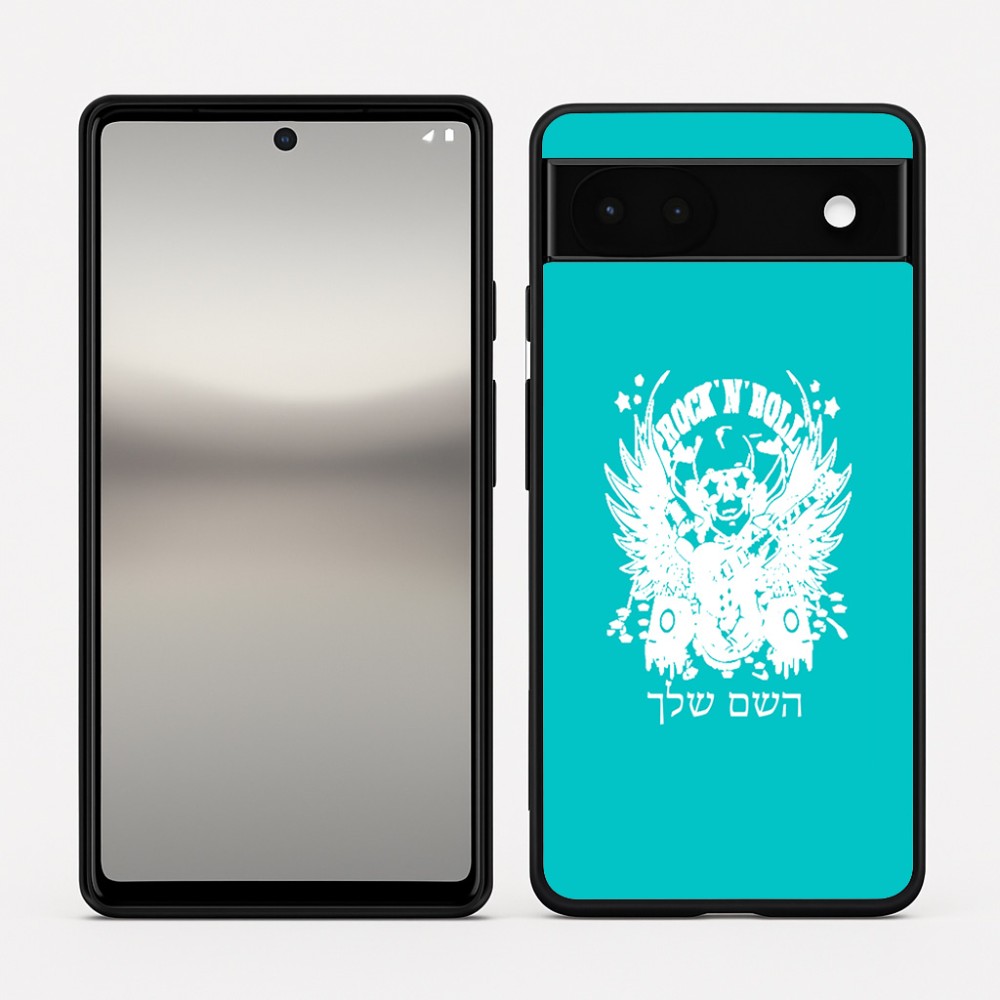 כיסוי בעיצוב אישי עם השם שלך לדגם - Google Pixel 6a 5G בעיצוב רוקנרול