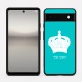 כיסוי בעיצוב אישי עם השם שלך לדגם - Google Pixel 6a 5G בעיצוב כתר מלכותי