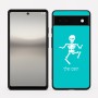 כיסוי בעיצוב אישי עם השם שלך לדגם - Google Pixel 6a 5G בעיצוב סקלטון