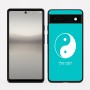 כיסוי בעיצוב אישי עם השם שלך לדגם - Google Pixel 6a 5G בעיצוב סמל יינג יאנג