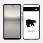 כיסוי בעיצוב אישי עם השם שלך לדגם - Google Pixel 6a 5G בעיצוב דוב