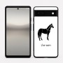 כיסוי בעיצוב אישי עם השם שלך לדגם - Google Pixel 6a 5G בעיצוב סוס