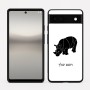 כיסוי בעיצוב אישי עם השם שלך לדגם - Google Pixel 6a 5G בעיצוב קרנף