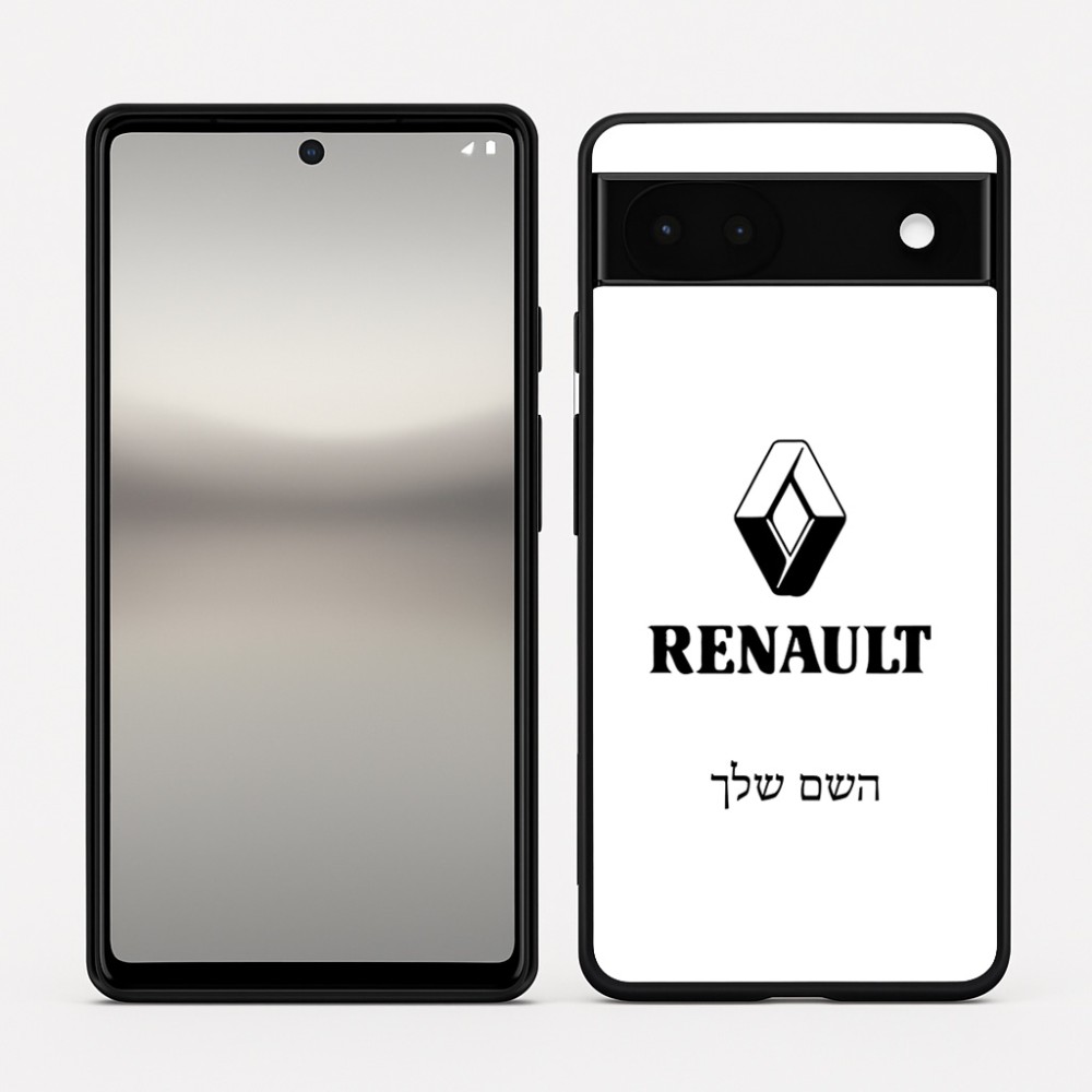 כיסוי בעיצוב אישי עם השם שלך לדגם - Google Pixel 6a 5G בעיצוב רנו