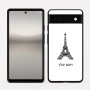 כיסוי בעיצוב אישי עם השם שלך לדגם - Google Pixel 6a 5G בעיצוב מגדל אייפל