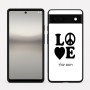 כיסוי בעיצוב אישי עם השם שלך לדגם - Google Pixel 6a 5G בעיצוב אהבה